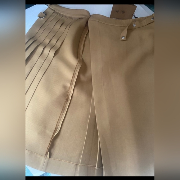 Burberry Wool & Silk Pleated Skirt - Picture 8 of 12